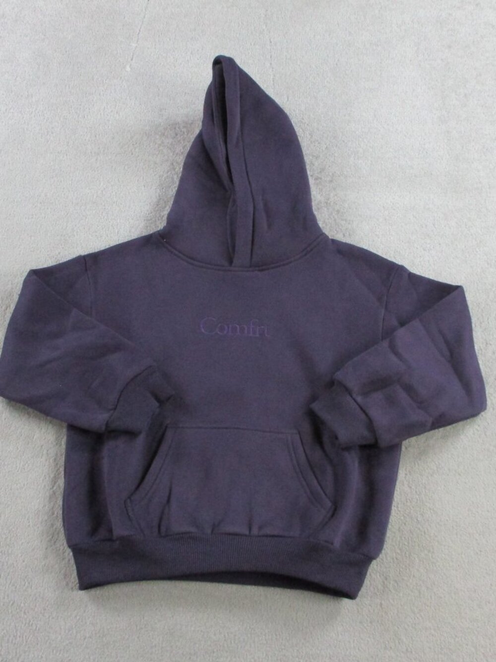 COMFRT Kids Signature Hoodie Size XS Blackberry Purple Fleece Lounge Sweatshirt - Picture 2 of 9